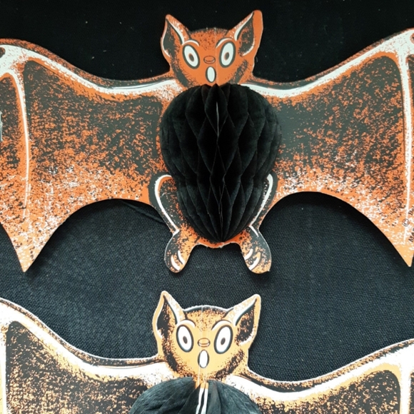 Rare vintage beistle boogie bats complete set hanging halloween decorations - Picture 3 of 8